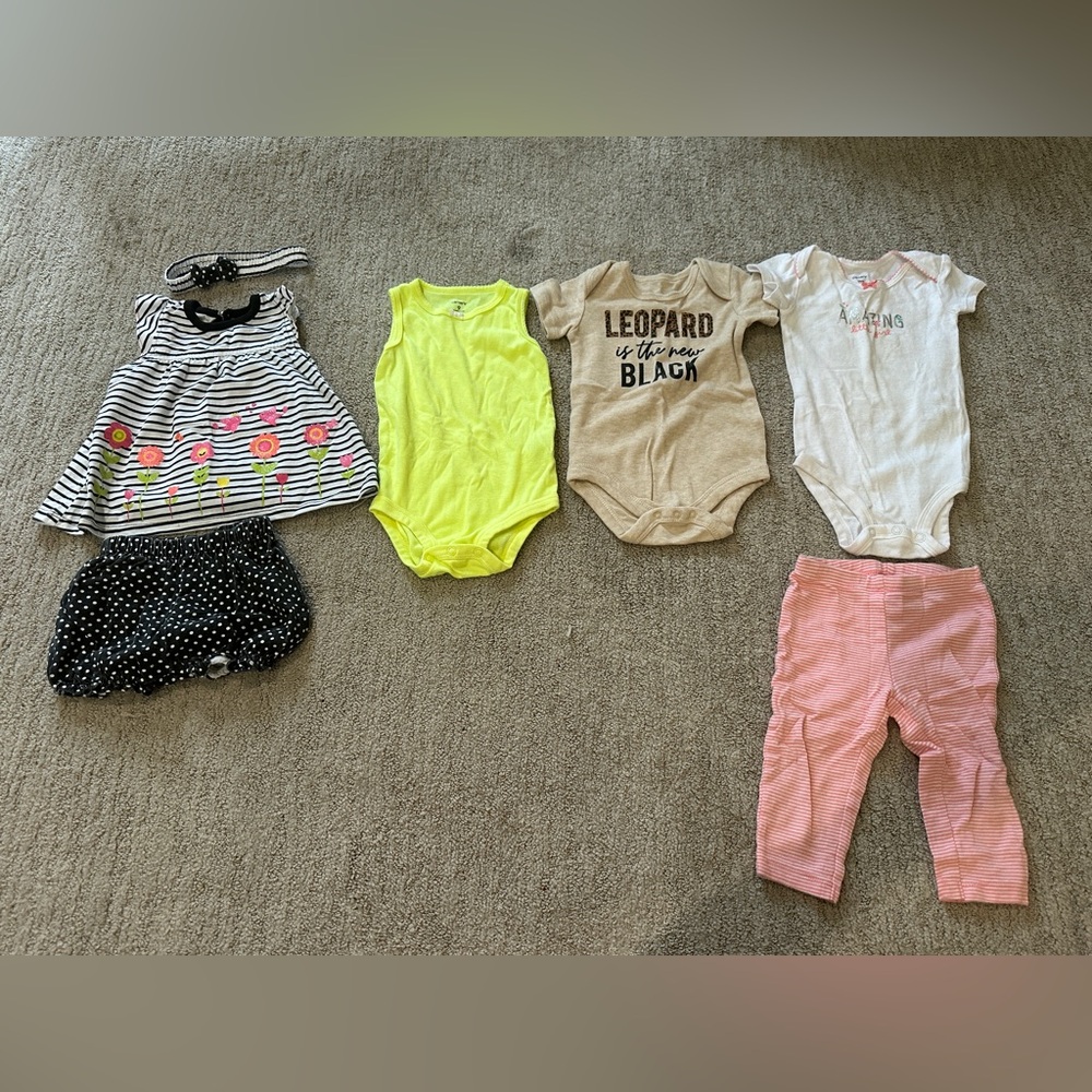 Baby girl warm weather lot 6-9 months